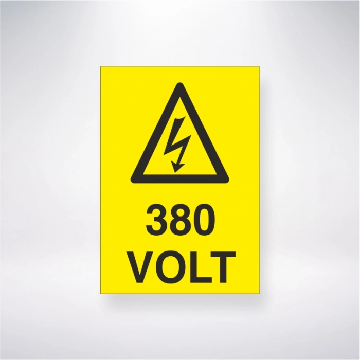 380 Volt Sticker 20X28 Cm
