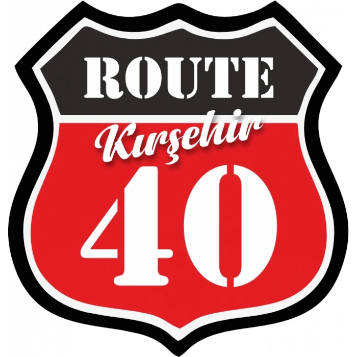 40 Kırşehir Sticker 10x10 cmRenkli Sticker