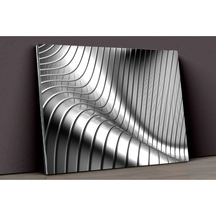 3D Metal Şekiller Kanvas