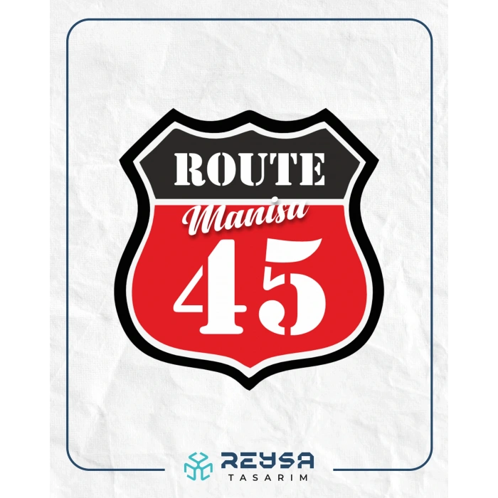 45 Manisa Sticker 10x10 cmRenkli Sticker