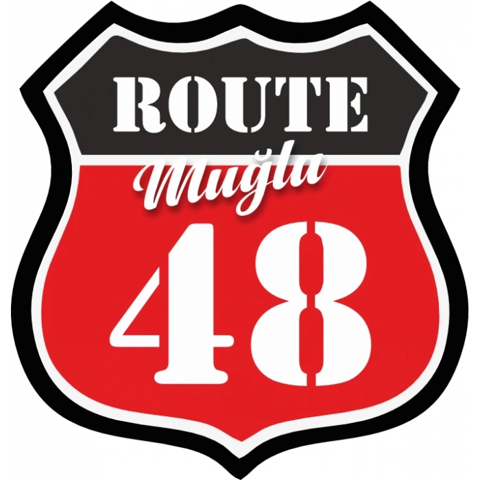 48 Muğla Sticker 10x10 cmRenkli Sticker