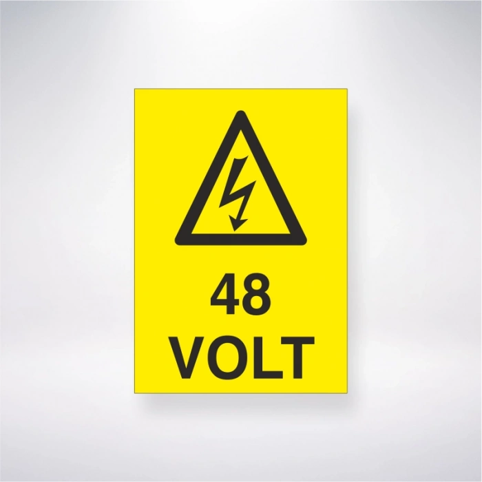 48 Volt Sticker 20X28 Cm