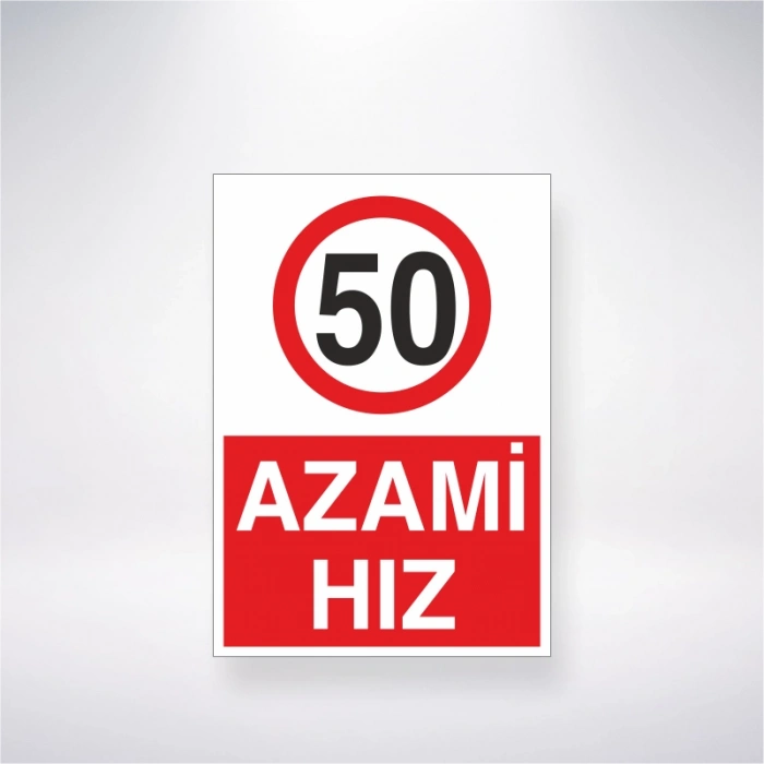 50 Azami Hız Sticker 20X28 Cm