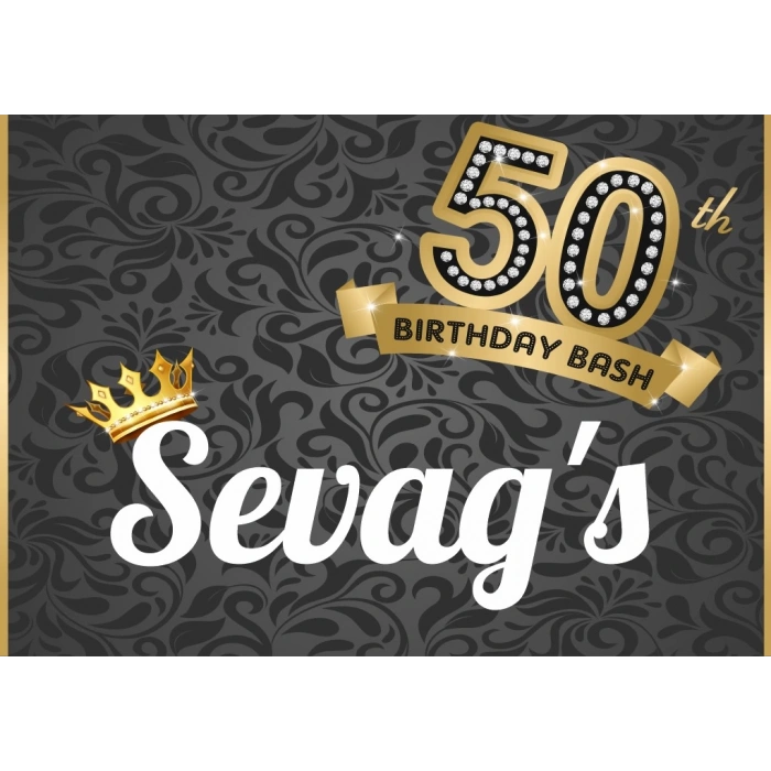 50 Yaş Doğum Günü Afişi 50X70 cm