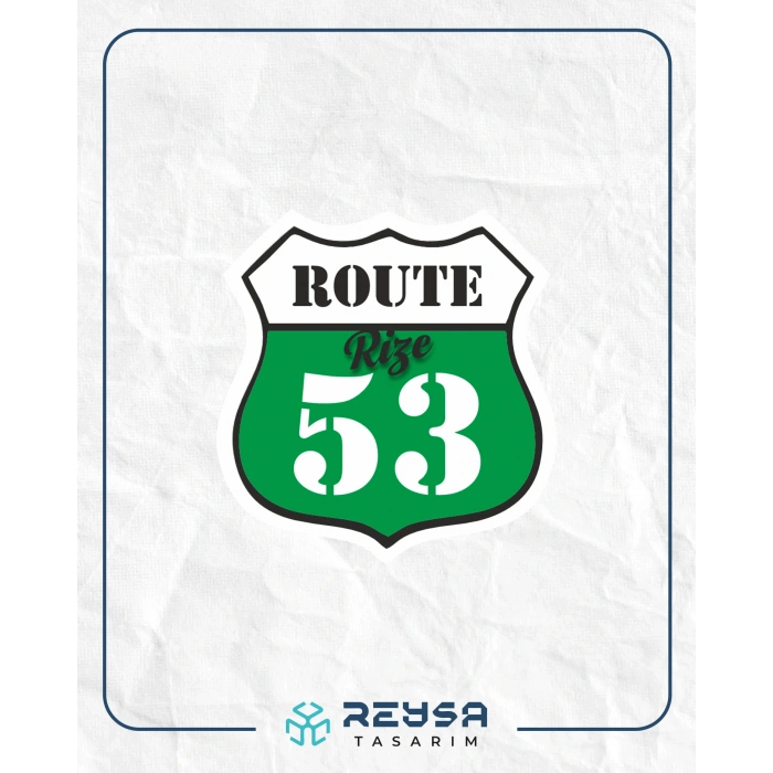 56 Rize Sticker 10x10 cmRenkli Sticker