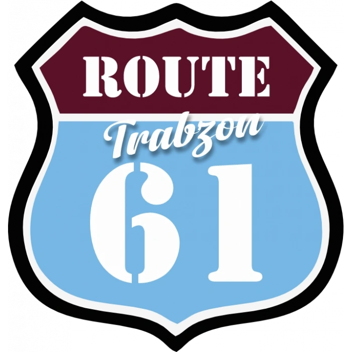 61 Trabzon Sticker 10x10 cmRenkli Sticker