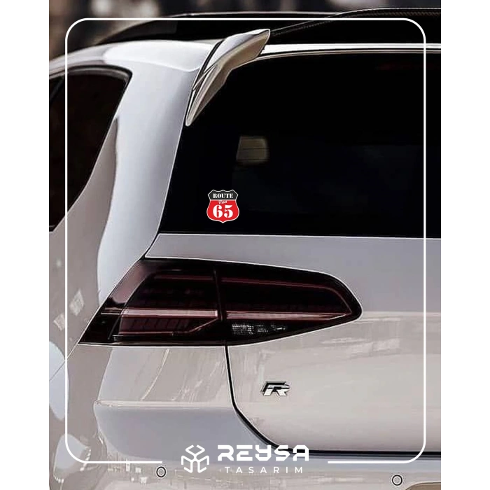 65 Van Sticker 10x10 cmRenkli Sticker