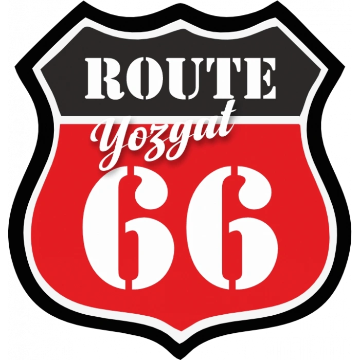 66 Yozgat Sticker 10x10 cmRenkli Sticker