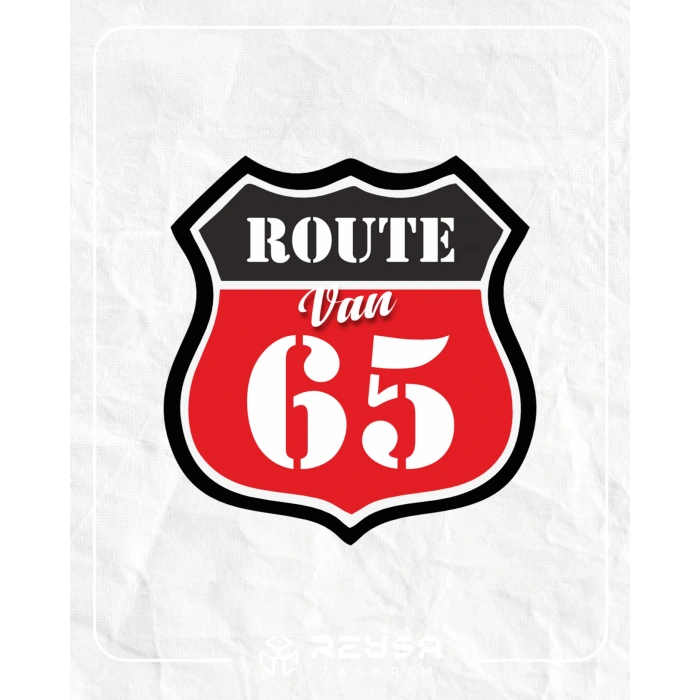 65 Van Sticker 10x10 cmRenkli Sticker