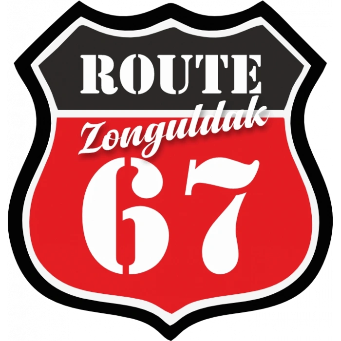 67 Zonguldak Sticker 10x10 cmRenkli Sticker