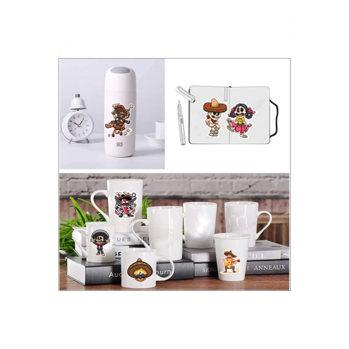 Mexican Sticker Set -1 10 Parça Telefon, Tablet, Defter, Laptop Sticker