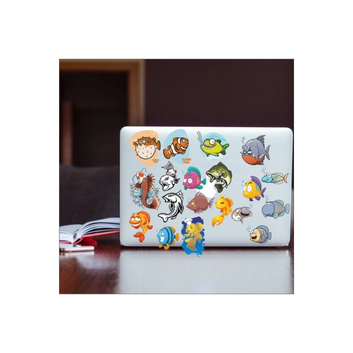 Kaplan Sticker Set -1 9 Parça Telefon, Tablet, Defter, Laptop Sticker