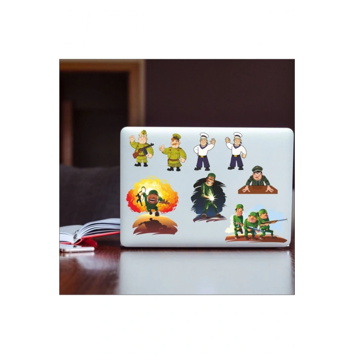 Vikingler Stikcer Set-2 13 Parça Telefon, Tablet, Defter, Laptop Sticker