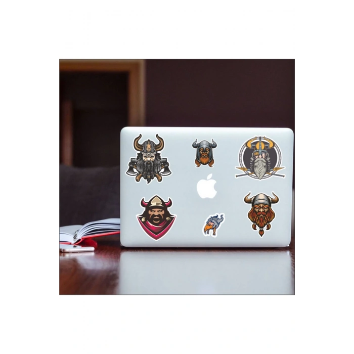 Vikingler Stikcer Set-1 7 Parça Telefon, Tablet, Defter, Laptop Sticker