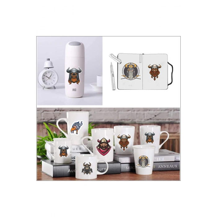 Vikingler Stikcer Set-1 7 Parça Telefon, Tablet, Defter, Laptop Sticker