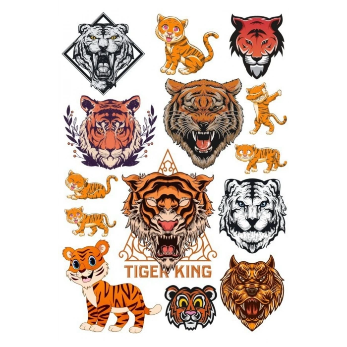 Kaplan Sticker Set -2 15 Parça Telefon, Tablet, Defter, Laptop Sticker