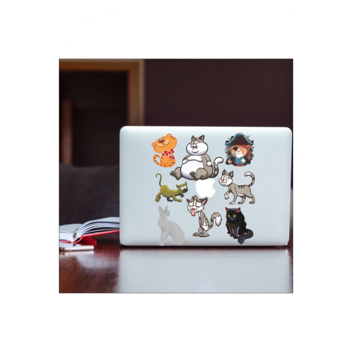 Maymun Sticker Set-1 12 Parça Telefon, Tablet, Defter, Laptop Sticker