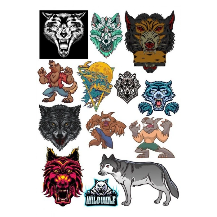 Kurt Sticker Set-2 13 Parça Telefon, Tablet, Defter, Laptop Sticker