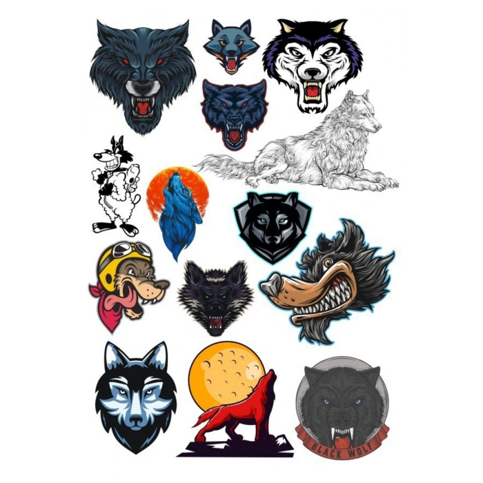 Kurt Sticker Set-3 15 Parça Telefon, Tablet, Defter, Laptop Sticker