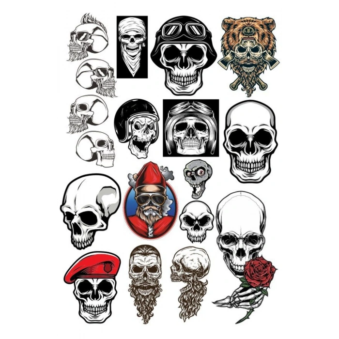 Kuru Kafa Sticker Set-1 18 Parça Telefon, Tablet, Defter, Laptop Sticker