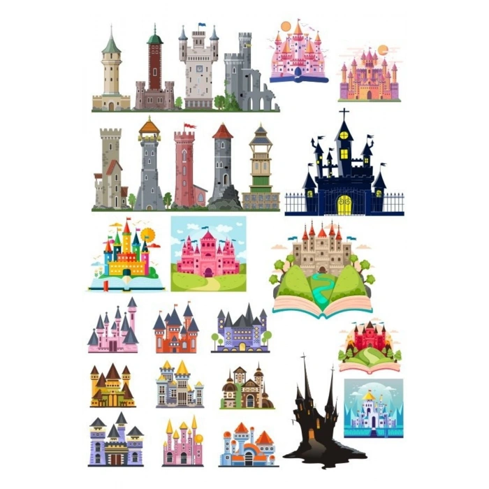 Kale Sticker Set-2 15 Parça Telefon, Tablet, Defter, Laptop Sticker