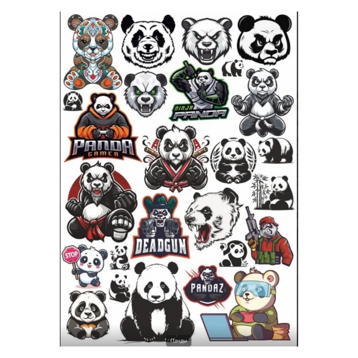Panda Sticker Set 5
