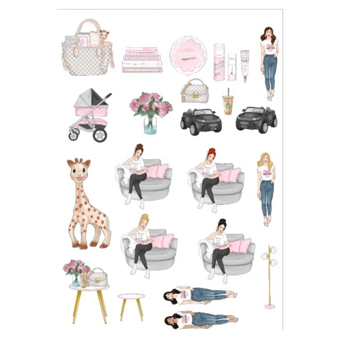 Kadınlar Sticker Set 2