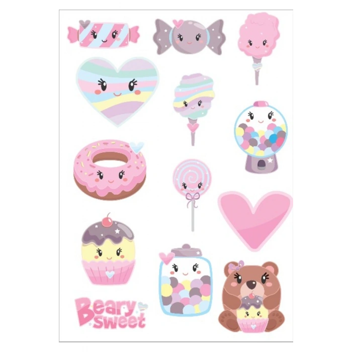Sevimli Şekerler Sticker Set 2