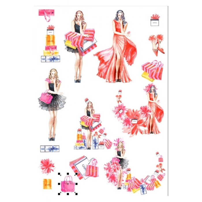 Alışveriş Çılgınlığı Sticker Set