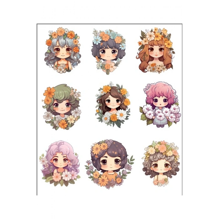 Sevimli Kızlar Sticker Set -1