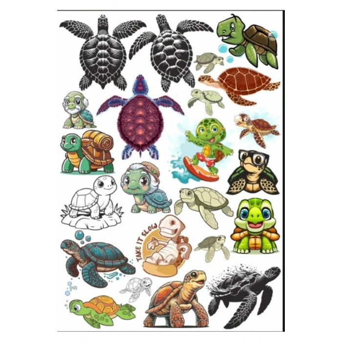 Kaplumbağa Sticker Set 2