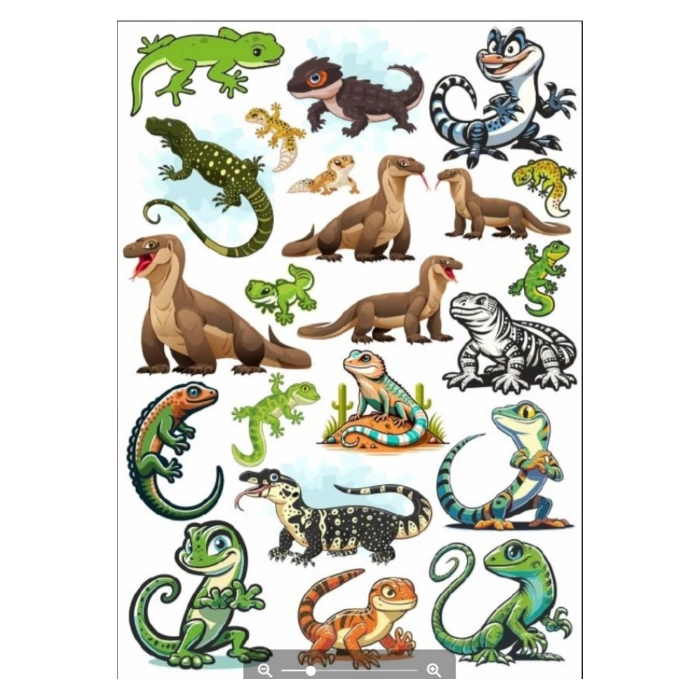 Kertenkele Sticker Set 2