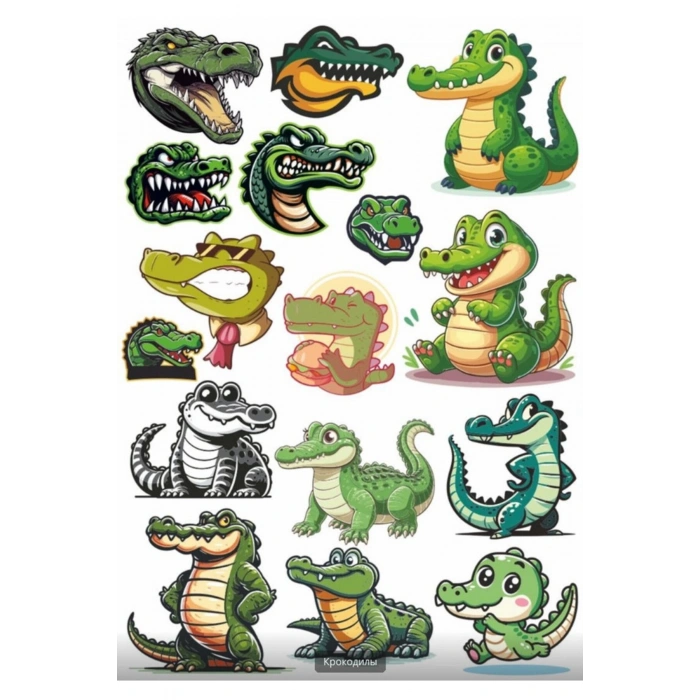 Timsah Sticker Set 5