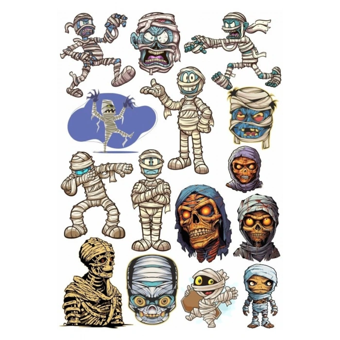 Mumya Mısır Sticker Set 1