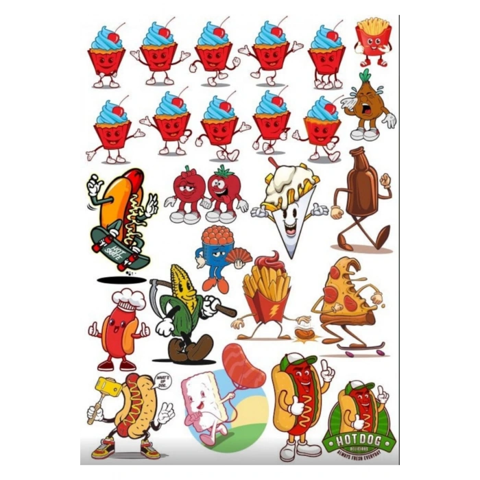 Sokak Lezzetleri Sticker Set