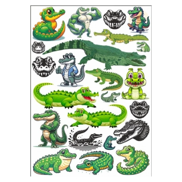 Timsah Sticker Set 3