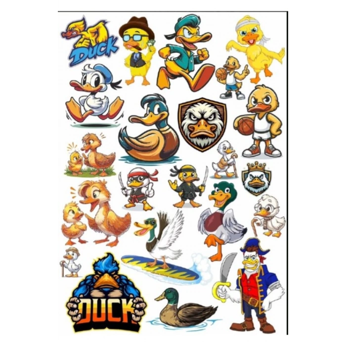 Duck Ördek Sticker Set 1