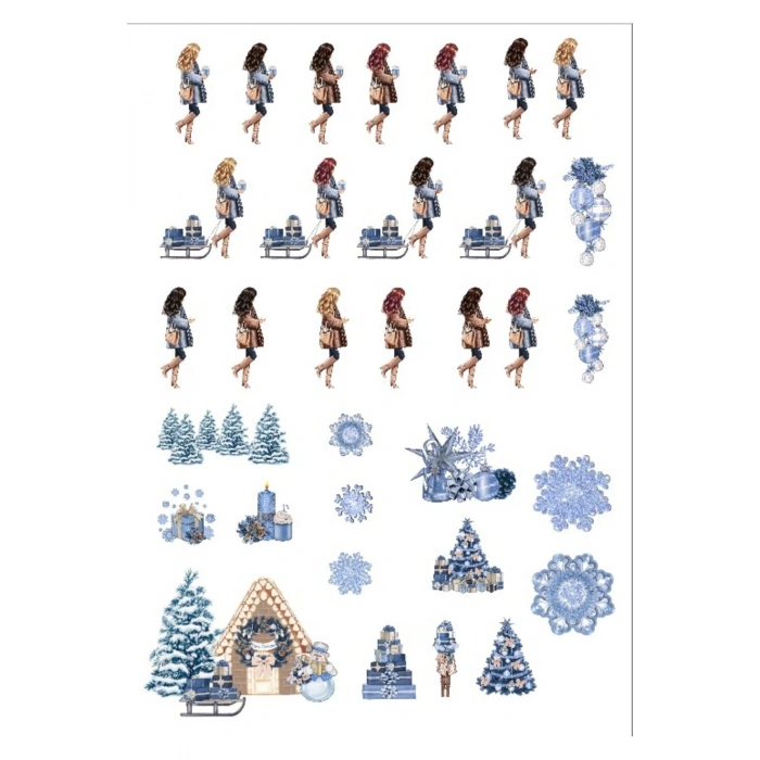 Kış Temalı Sticker Set