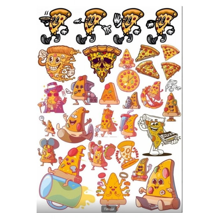 Pizza Sticker Set 3