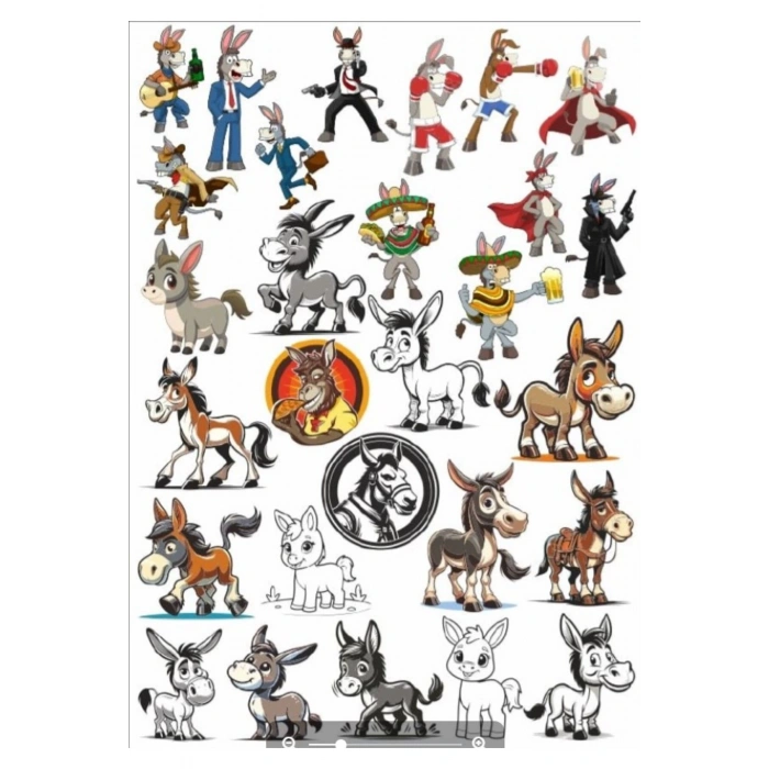 Eşek Sticker Set 2