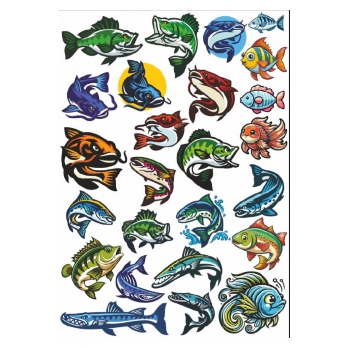 Balıklar Sticker Set 3