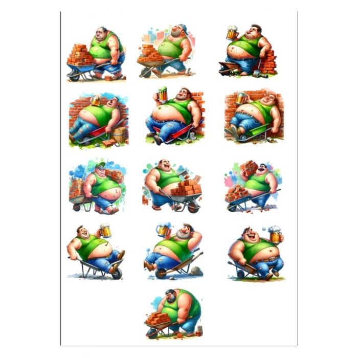 Göbekli Adamlar Sticker Set 1