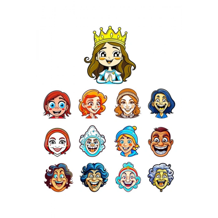 Gülen Yüzler Sticker Set 1