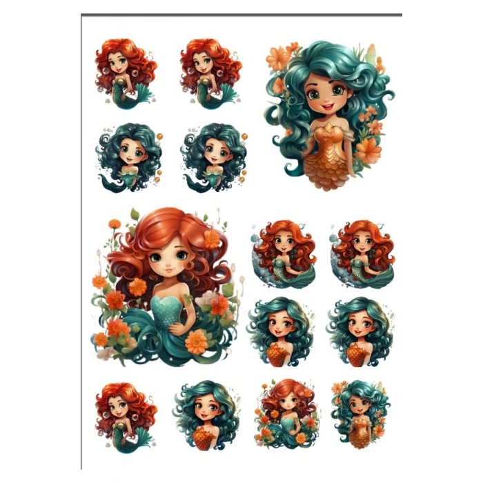 Deniz Kızı Sticker Set -2