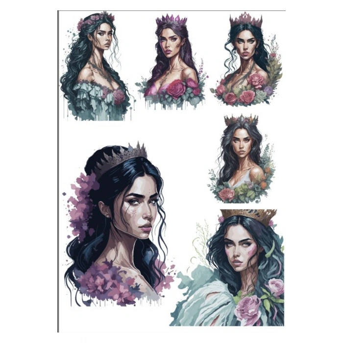 Prenses Kız Sticker