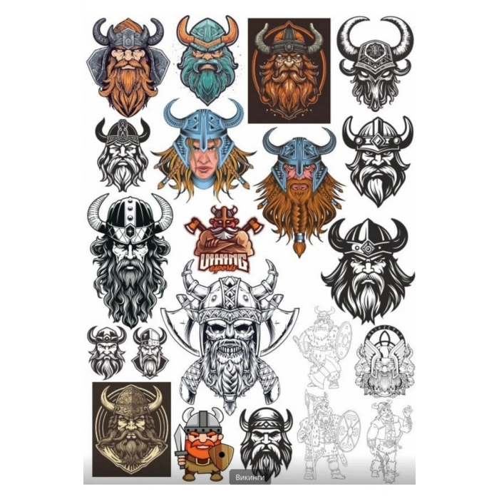 Viking İskandinav Sticker Set 3