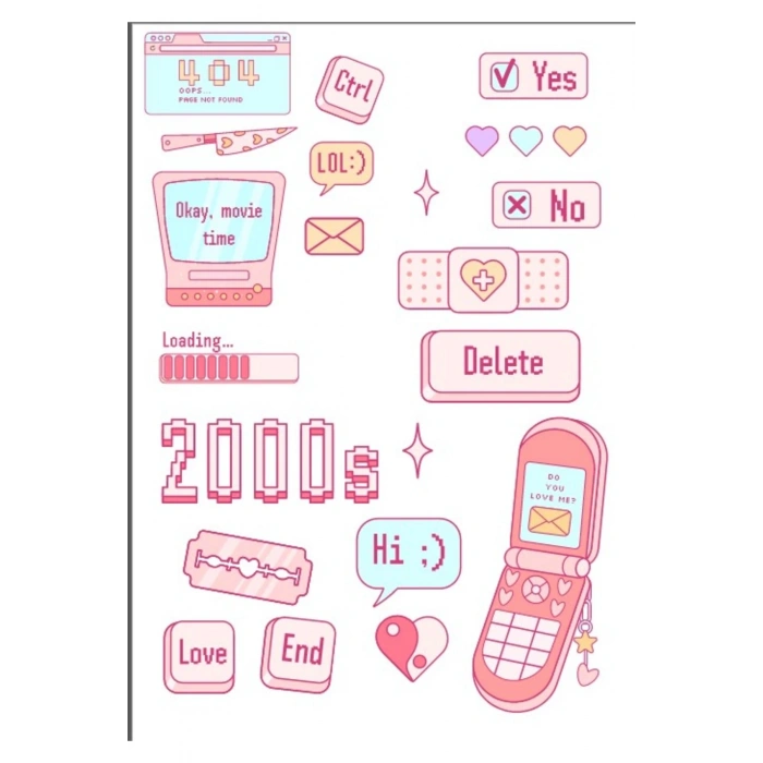 2000ler Sticker Set