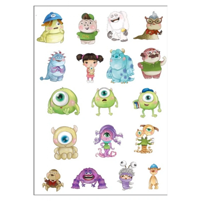 Canavarlar Sevimli Sticker Set 1