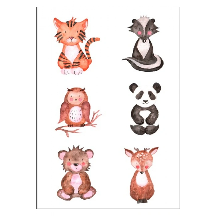 Sevimli Orman Hayvanları Sticker Set 1