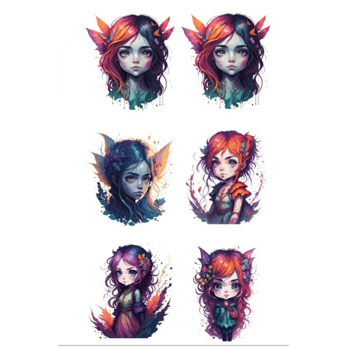 Elf Kız Sticker Set